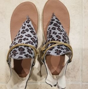 Cheetah sandals